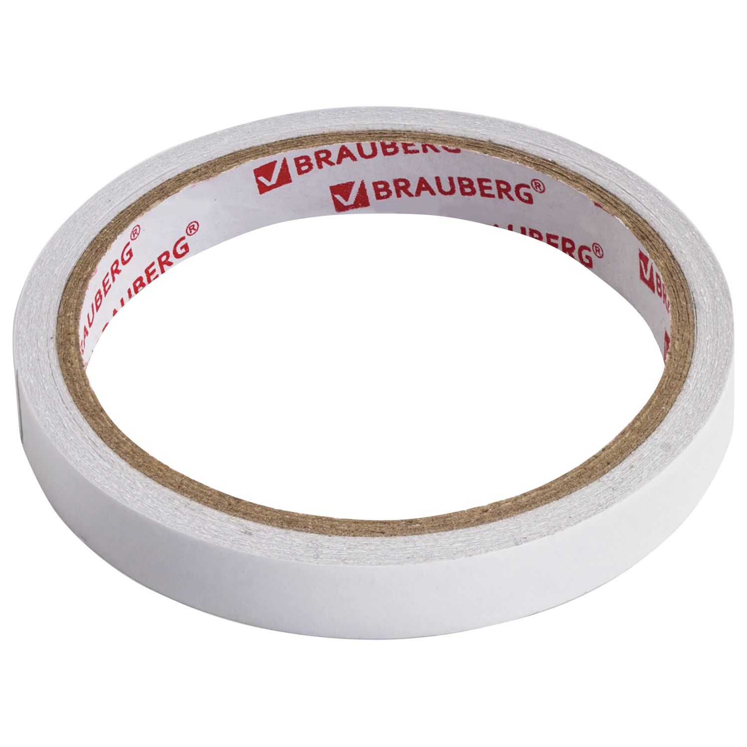 Клейкая бумажная двухсторонняя лента BRAUBERG 12 мм х 10 м